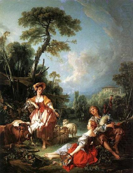 Francois Boucher A Summer Pastoral china oil painting image